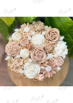 Load image into Gallery viewer, Beige &amp; White Candle Bouquet | SCDS-018
