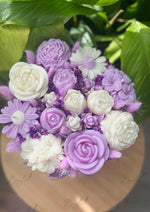 Load image into Gallery viewer, Lavender Purple Bliss Floral Candle Bouquet| SCDS-024
