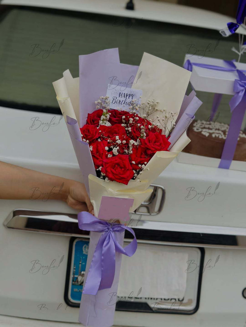 Lilac Birthday Celebration Bouquet | GDEL-319