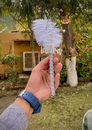 Customized Nikah Pen Decorated With Feather & Pearl | CNP-003