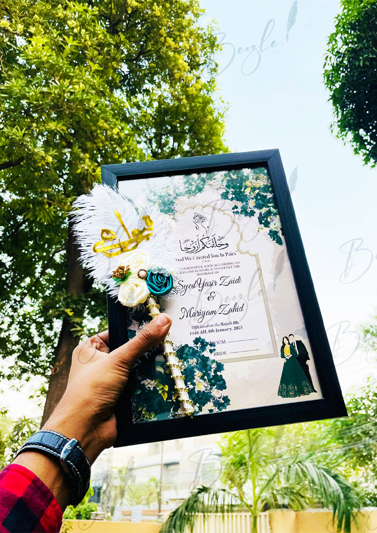 Beautiful Nikah Frame With Attractive Nikah Frame