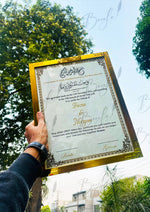 Load image into Gallery viewer, The Luxury Nikah Certificate With Premium Design | NC-159
