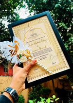 Load image into Gallery viewer, Golden Qubool Hai Nikah Pen With Attractive Nikah Frame
