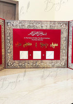 Load image into Gallery viewer, The Red Nikkah Booklet With Unique Design | NB-035
