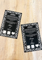 Black Nikkah Acrylic Thumb Board