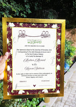 Load image into Gallery viewer, Luxury Nikah Certificate With Beautiful Design | NC-174
