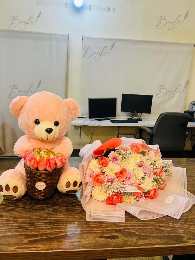 Teddy Blossoms Gift Set | GDEL-302