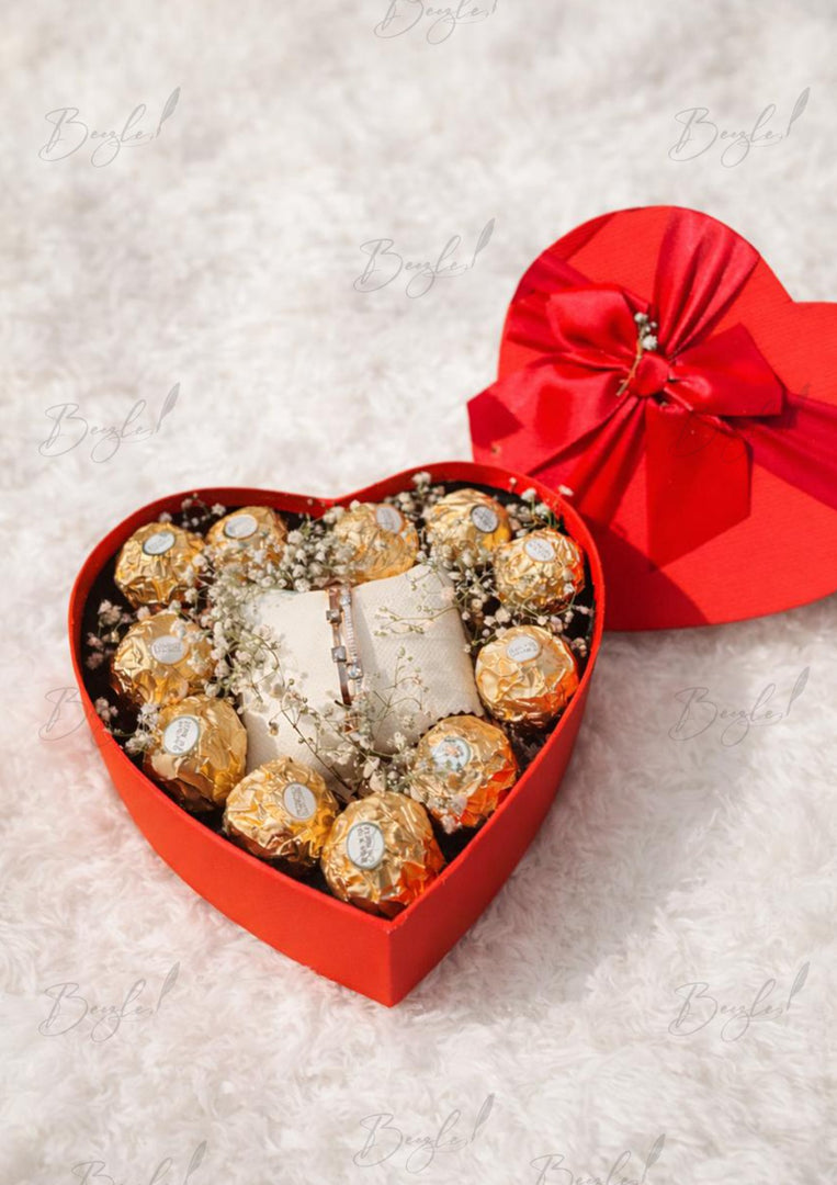 Chocolates Heart Valentine Gift Box | GBO-182