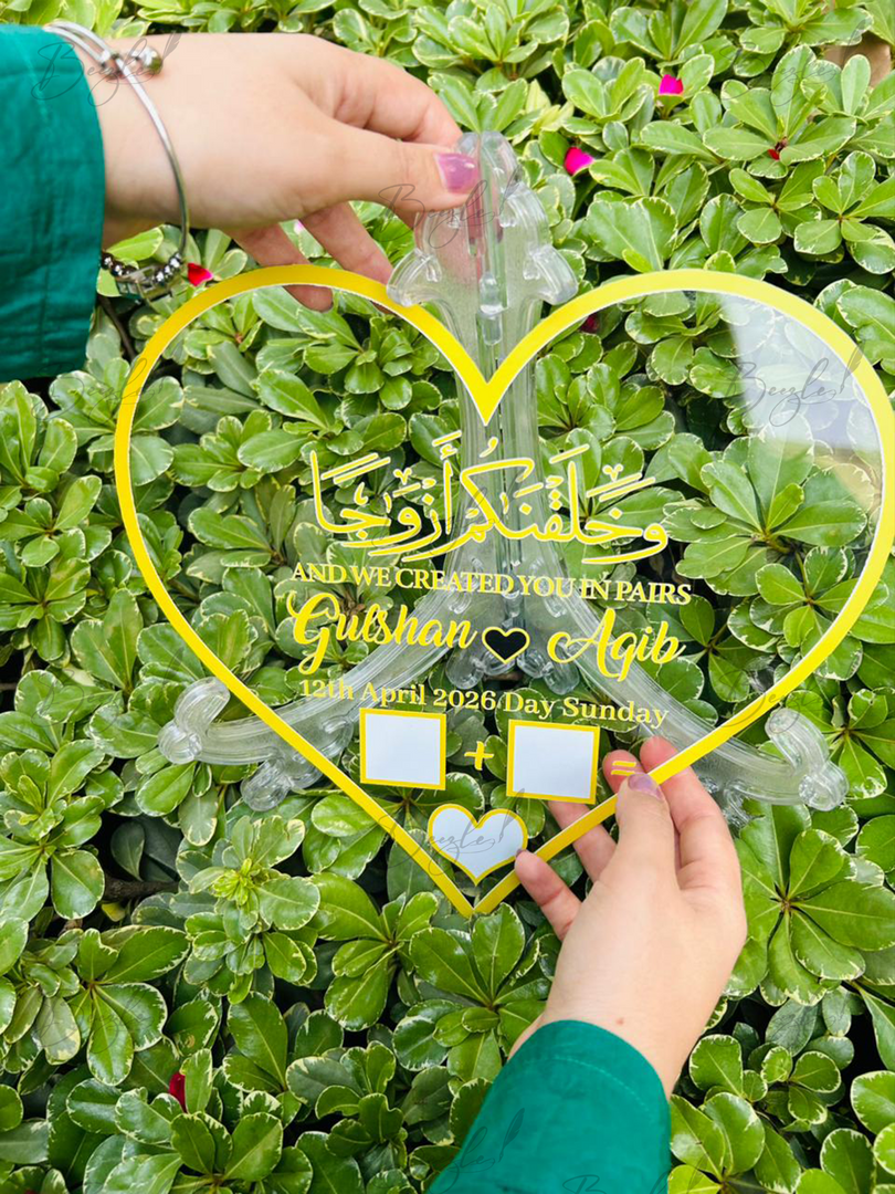 Heart Acrylic Thumb Board | NAF-025