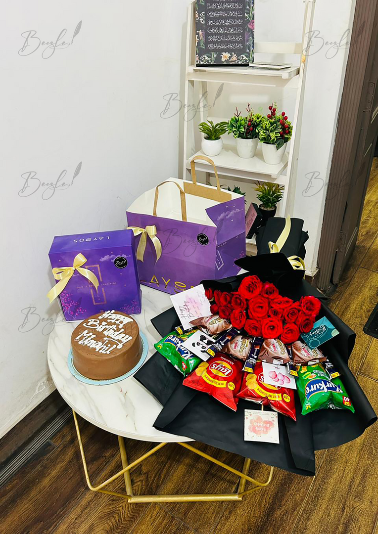 Snack & Cake Loaded Celebration Bouquet | GDEL-152