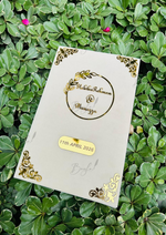Load image into Gallery viewer, The Golden Nikkah Booklet With Attractive Design | NB-022