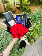 Bounty & Red Rose Bouquet | BCG-123