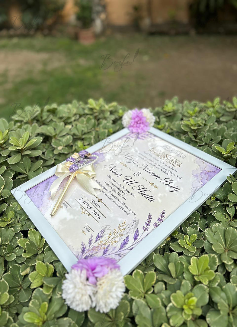 Lavender Vows Certificate | FNC-011