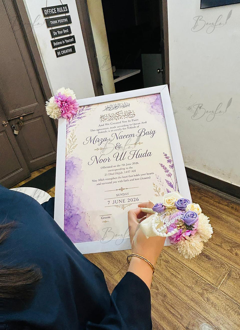 Lavender Vows Certificate | FNC-011