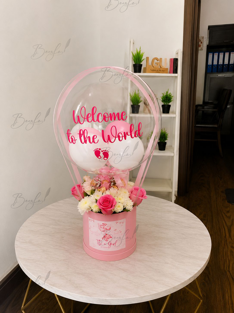 Welcome Baby Girl Bouquet | GBO-140
