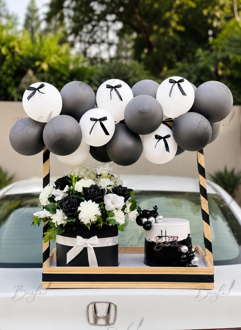 Monochrome Bliss Basket | GDEL-478