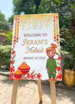 Load image into Gallery viewer, Personalized Mehndi Board