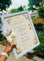 Load image into Gallery viewer, Heritage Nikah Frame - Personalized Nikah Nama