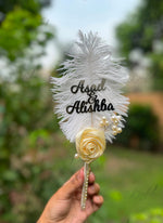 Load image into Gallery viewer, Custom Feather Nikkah Pen | PEN-108