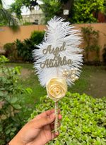 Load image into Gallery viewer, Custom Feather Nikkah Pen | PEN-108