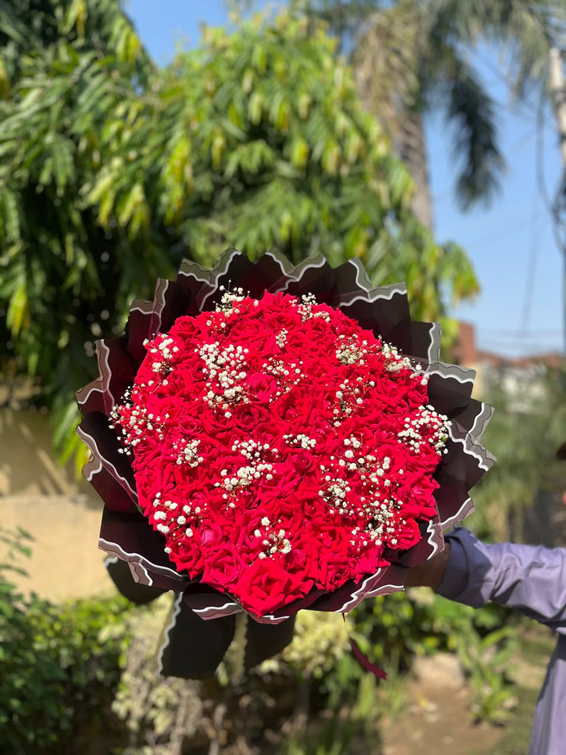 Scarlet Luxe Rose Bouquet | BCG-263