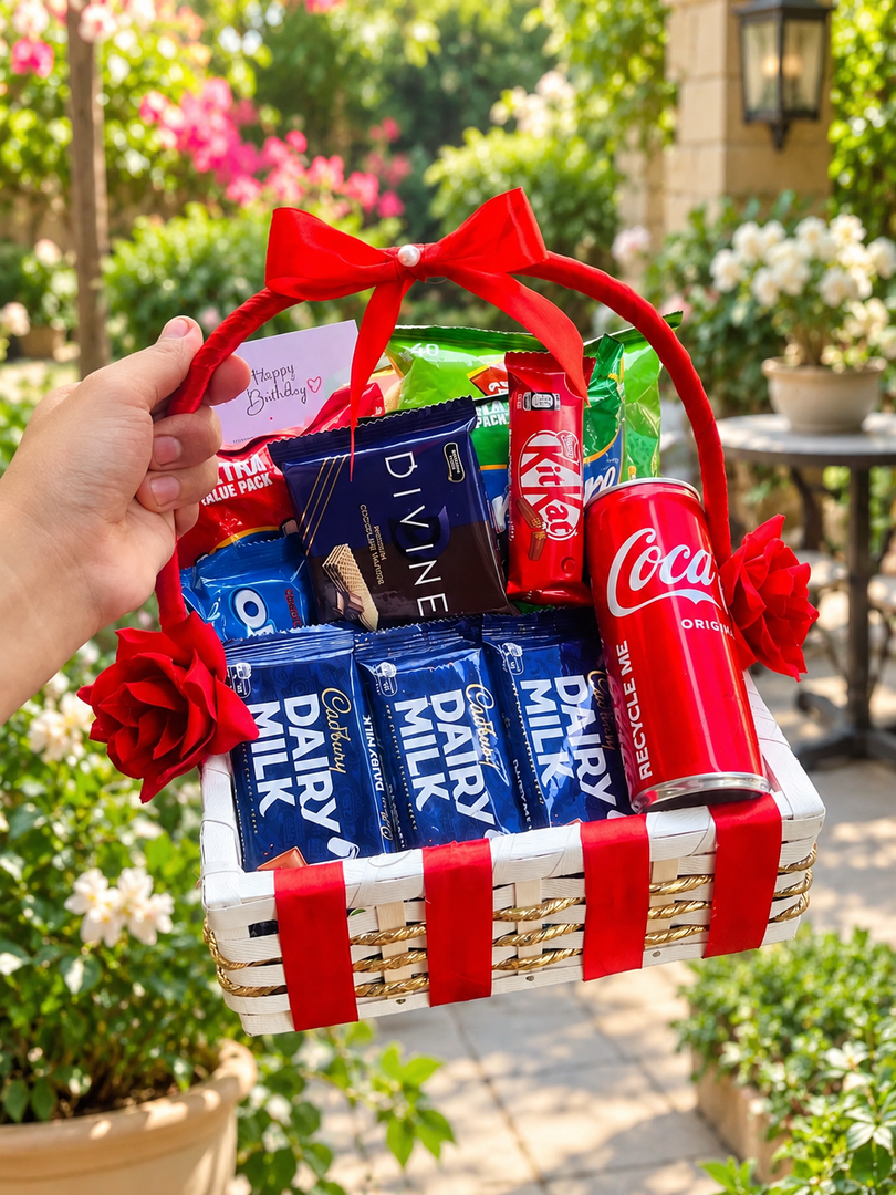 Chocolate Gift Basket with Coke | GB-141