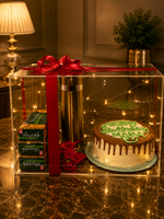Load image into Gallery viewer, Clear Cake Gift Box with Perfume &amp; Treats | CB-006