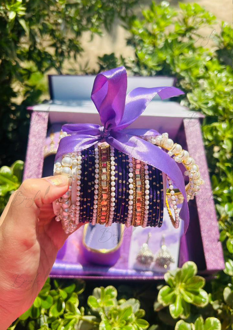 Purple Khussa Gift Box | GBO-233