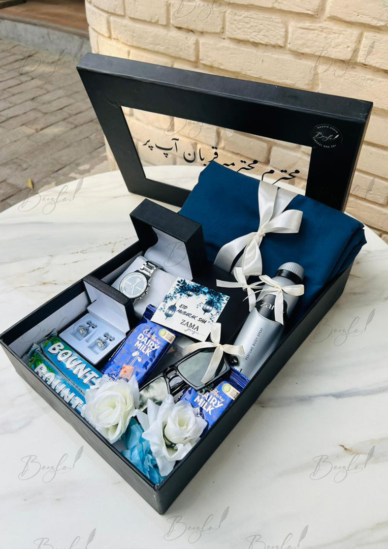 Luxury Blue Gift Box for Him | GBO-077