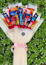Load image into Gallery viewer, Snack &amp; Chips Bouquet with Chocolates &amp; Roses | BCG-164