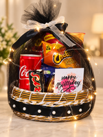 Load image into Gallery viewer, Black Themed Birthday Gift Basket | GB-037