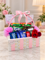 Load image into Gallery viewer, Pink-Themed Snack &amp; Chocolate Basket | GB-124