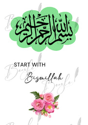 Calligraphy with Reminders 5 Frame Wall Art Set