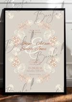 Load image into Gallery viewer, Classic Print Nikah Frame | NF-004
