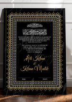 Load image into Gallery viewer, Premium Customized Nikah Certificate With Black &amp; Golden Design | NC-048
