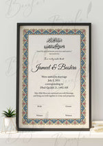 Load image into Gallery viewer, Premium Nikah Certificate With Classic Colourful  Design | NC-007
