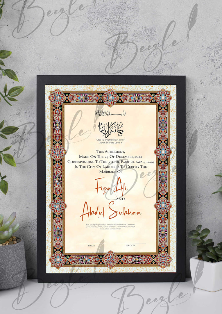 Nikah Certificate