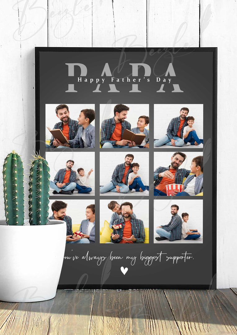 Customized Father's Day Photo Frame Collage | FD-003