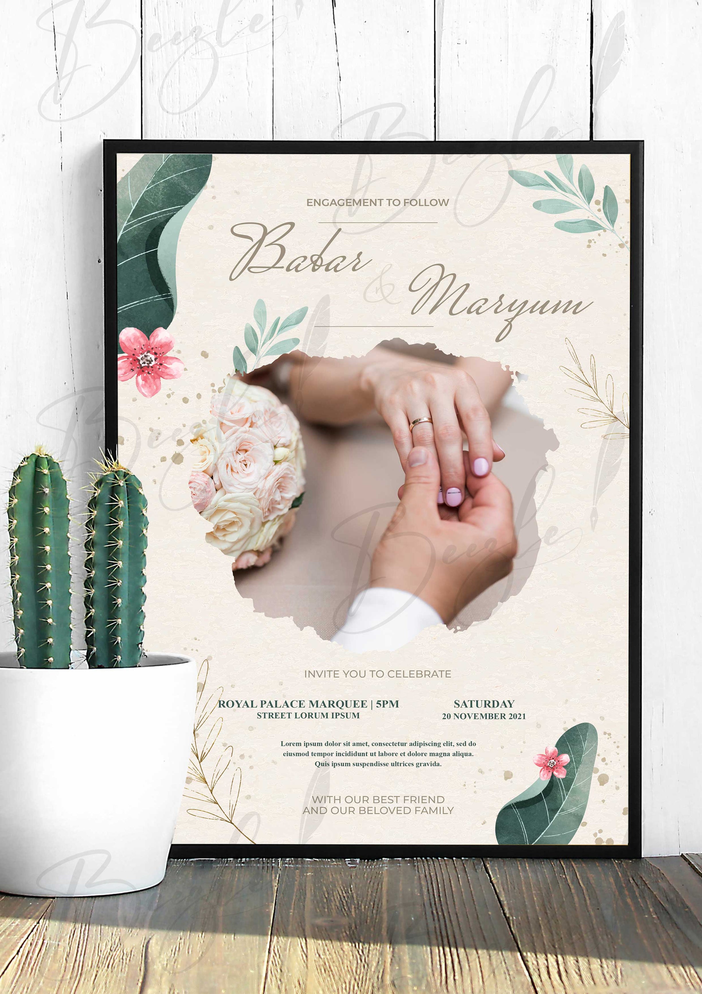 Engagement Frame – Frame the Moment, Cherish the Promise – Beezle Store