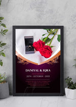 Load image into Gallery viewer, Engagement Frame With Two Beautiful Rose &amp; Ring Box Design | EF-007
