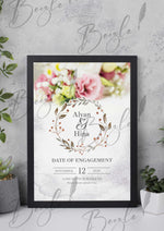 Load image into Gallery viewer, Nikah Frame With Date of Engagemant &amp; Name | NF-001
