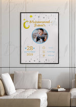 Load image into Gallery viewer, Little Prince Baby Announcement Frame | BBAF-001
