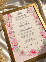 Load image into Gallery viewer, BlushBloom Nikah Certificate | DEL-208