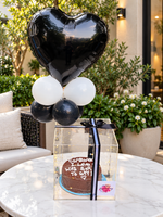 Load image into Gallery viewer, Black Balloon Cake Surprise Box | CB-001
