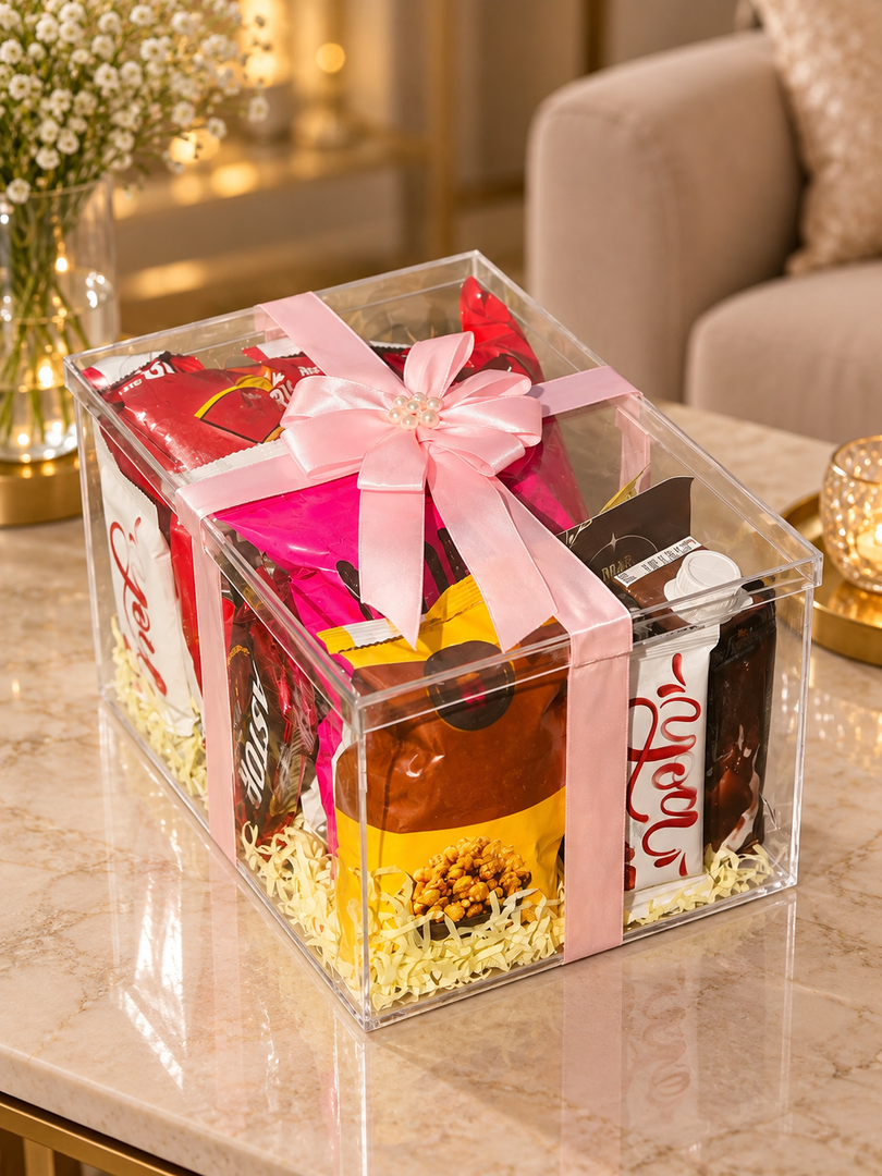 Pink Ribbon Valentine Gift Box | GBO-023