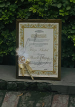 Load image into Gallery viewer, Luxury Nikah Certificate With Attractive Nikah Pen
