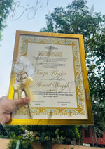 Load image into Gallery viewer, Luxury Nikah Certificate With Attractive Nikah Pen
