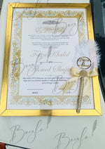 Load image into Gallery viewer, Luxury Nikah Certificate With Attractive Nikah Pen
