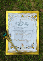 Load image into Gallery viewer, Luxury Nikah Certificate With Attractive Nikah Pen
