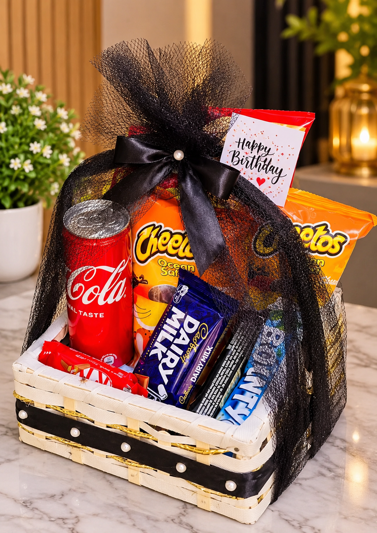 Luxurious Snacks & Chocolates Basket | GB-047